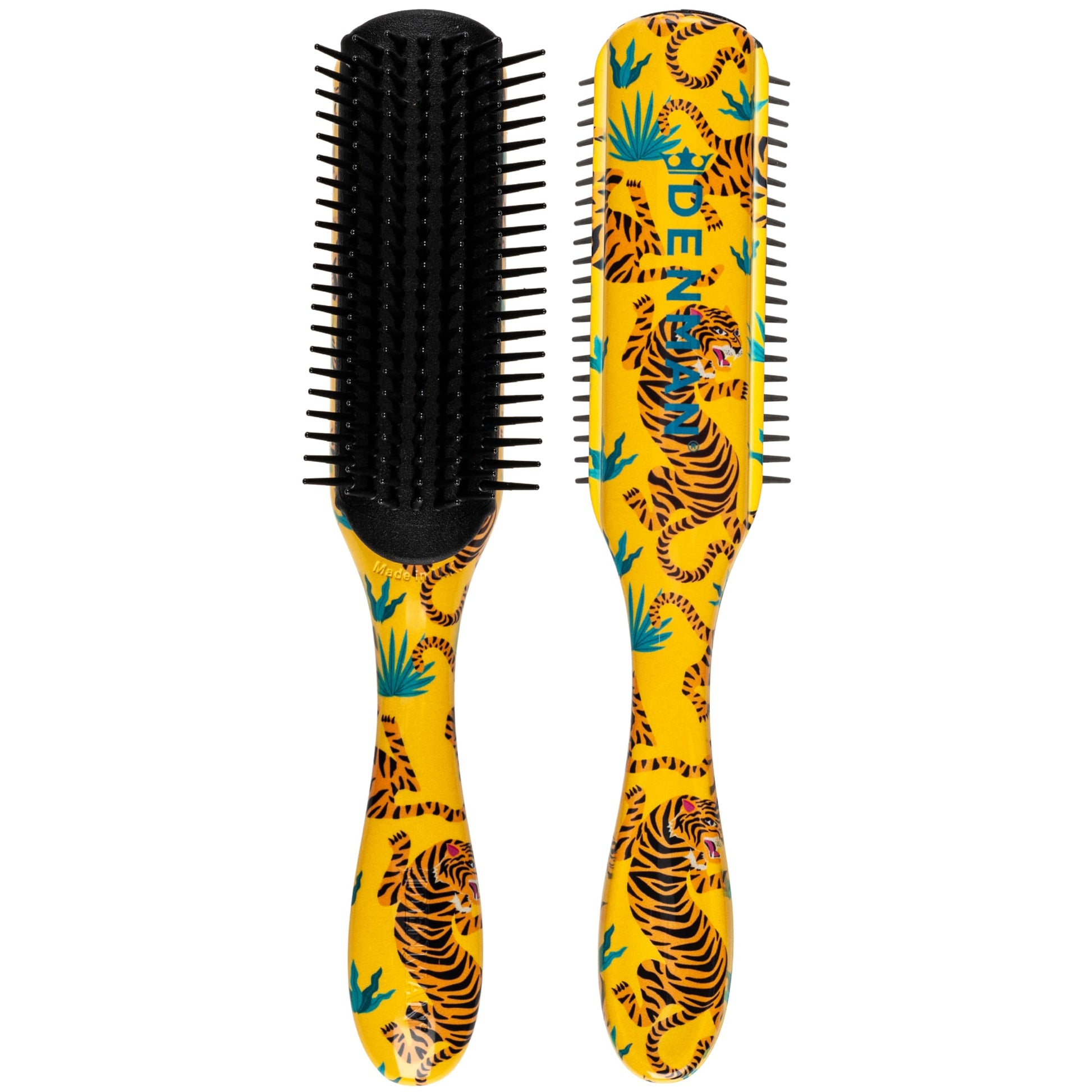 DENMAN D3 Curly HairBrush for Women & Men 7 Row Detangling & Curl Defining Brush for Natural Curly, Coily, Wavy Hair Styling Brush for Smooth defined Curls