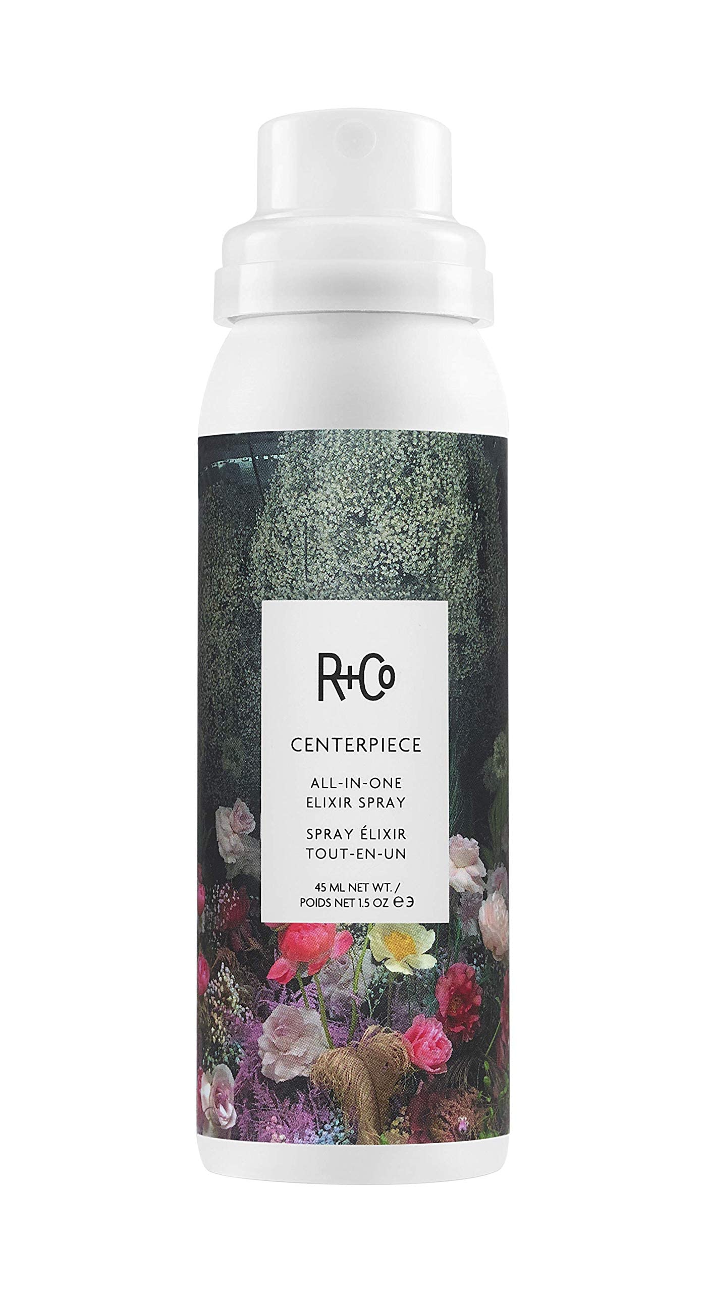 R+Co Centerpiece All-In-One Elixir Spray Travel | Hydrating + Fortifying + Repair | Vegan + Cruelty-Free | 1.5 Oz