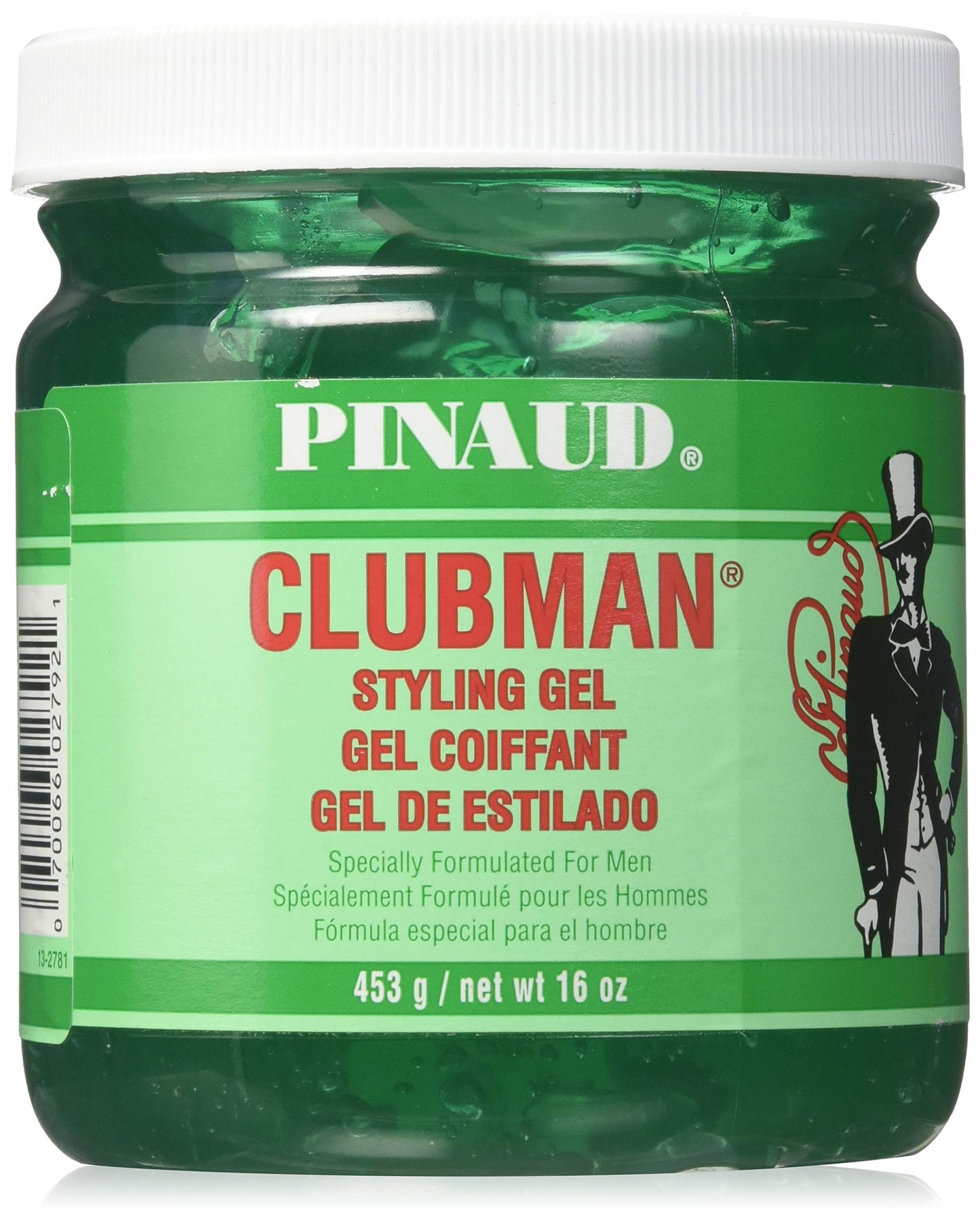 CLUBMAN Styling Gel By Ed Pinaud for Men, 16 Ounce, Pack of 2