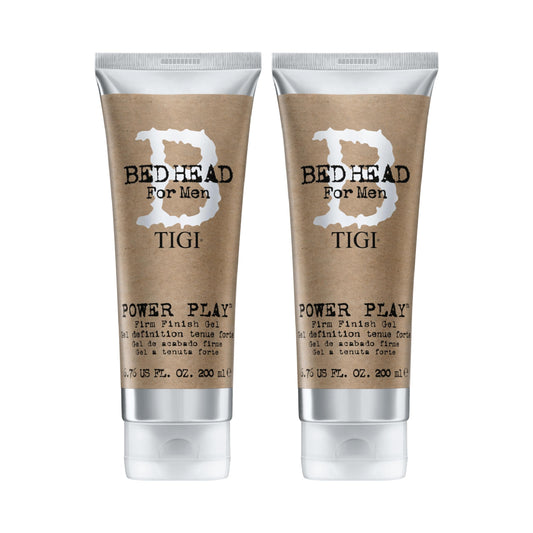Bed Head for Men by TIGI Power Play Firm Finish Gel 6.76 Oz (Pack of 2)