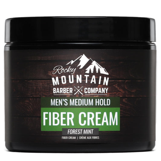 Men's Fiber Hair Cream - Classic Hair Styling Product with Medium Hold & Shine for Modern and Classic Hairstyles - No Artificial Fragrance - For All Hair Types - Easy to Wash Out - 4 oz