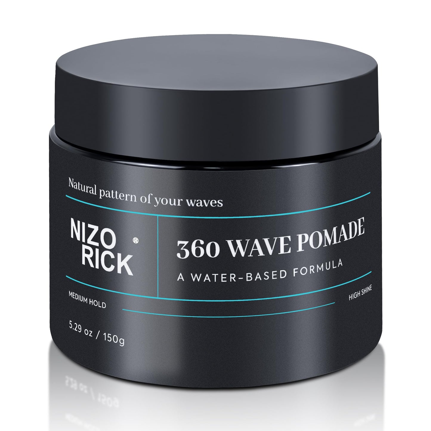 Men's 360 Wave Pomade, Hair Styling Pomade - Strong Hold & Layered Waves(150g/5.29oz)