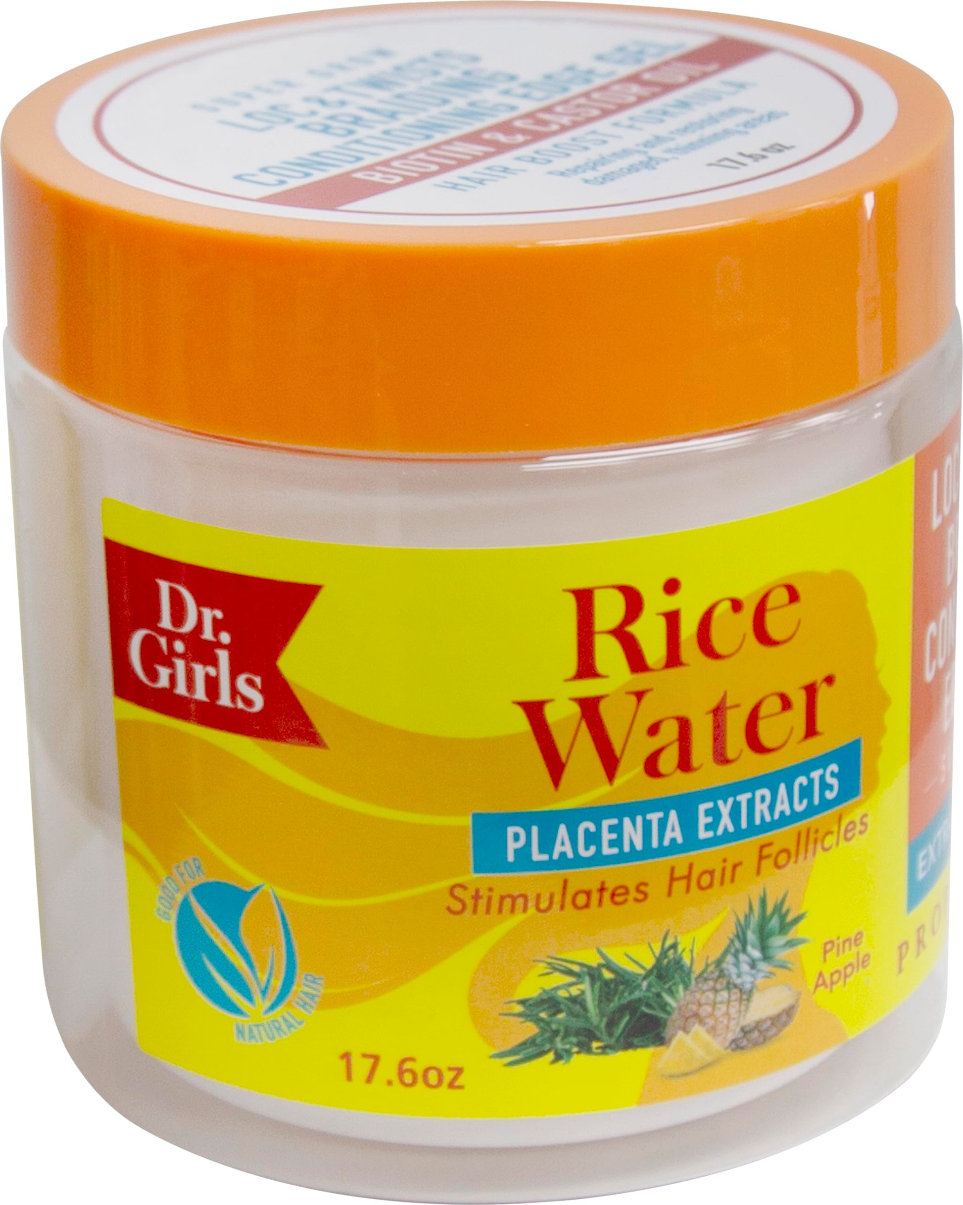 Dr. Girls Braiding Conditioning Edge Gel/17.6oz/48 Hour Hold/Extra Mega Hold (Pineapple)