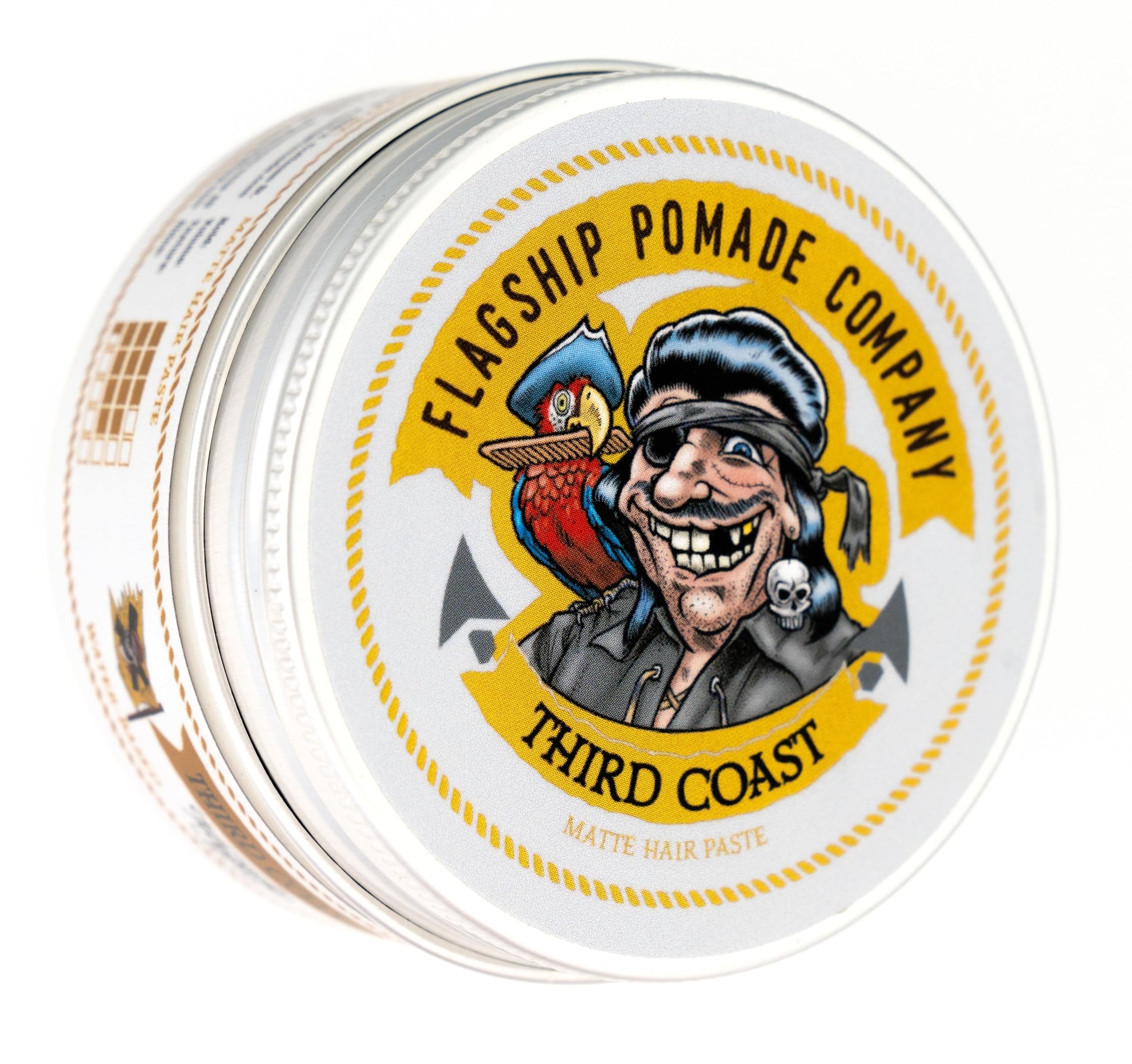 FLAGSHIP Handmade Third Coast Matte Paste Hair Pomade Medium Hold Matte Shine Salted Vanilla Scent 3.4 oz