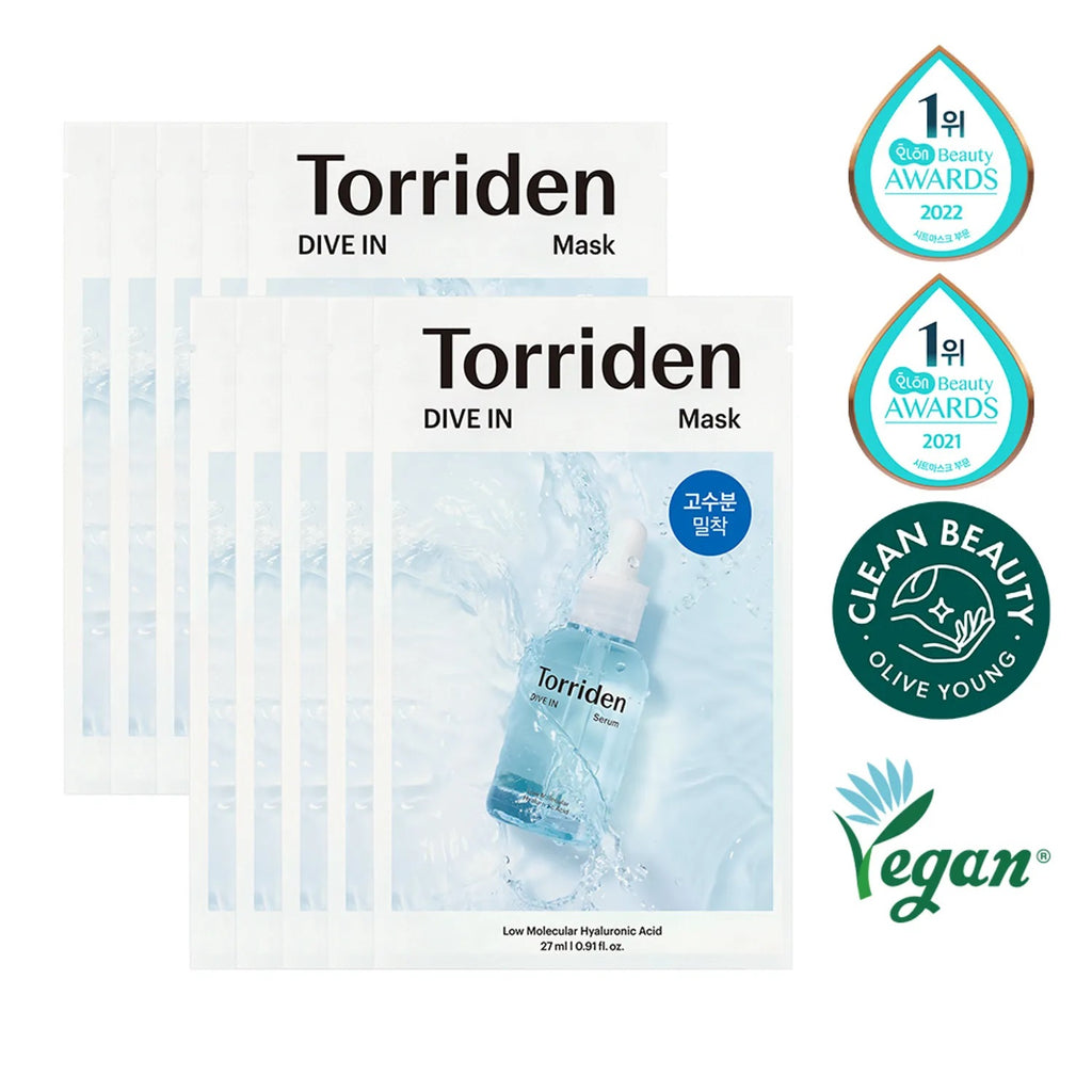 (10ea) DIVE-IN Low molecule Hyaluronic acid Mask Pack