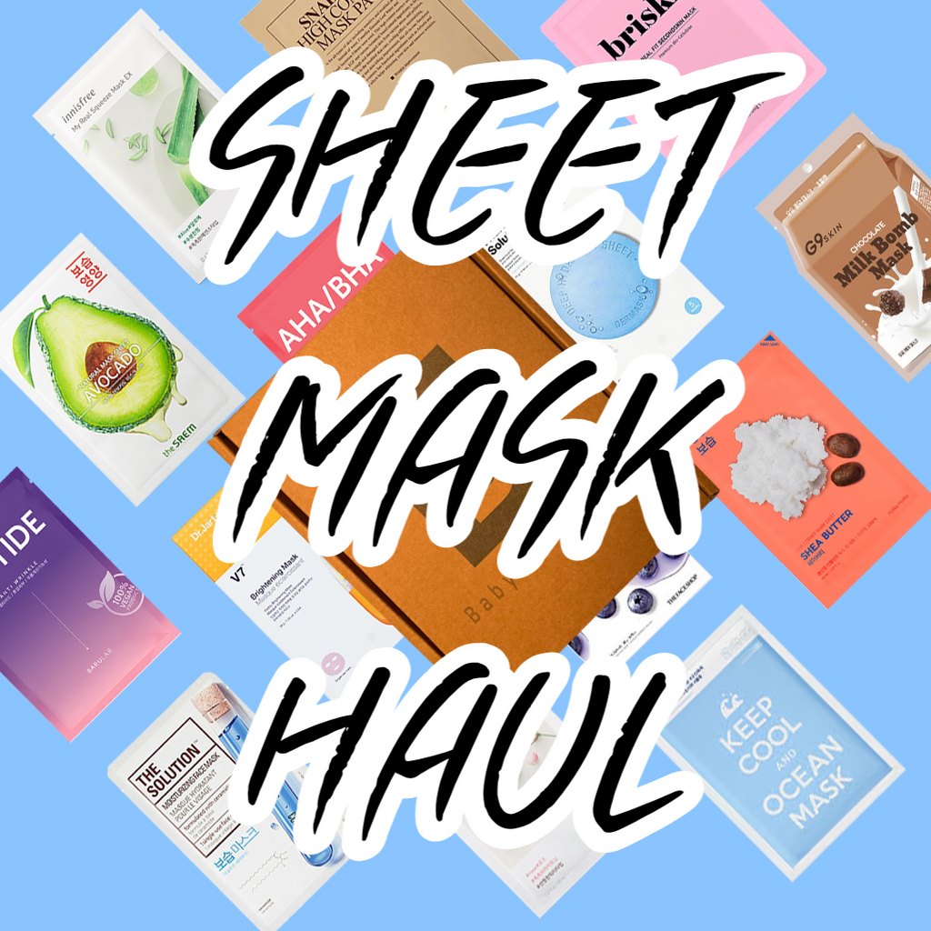 $1 Korean Skin Care Sheet Mask Haul
